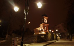 Улично осветление в Стария Пловдив